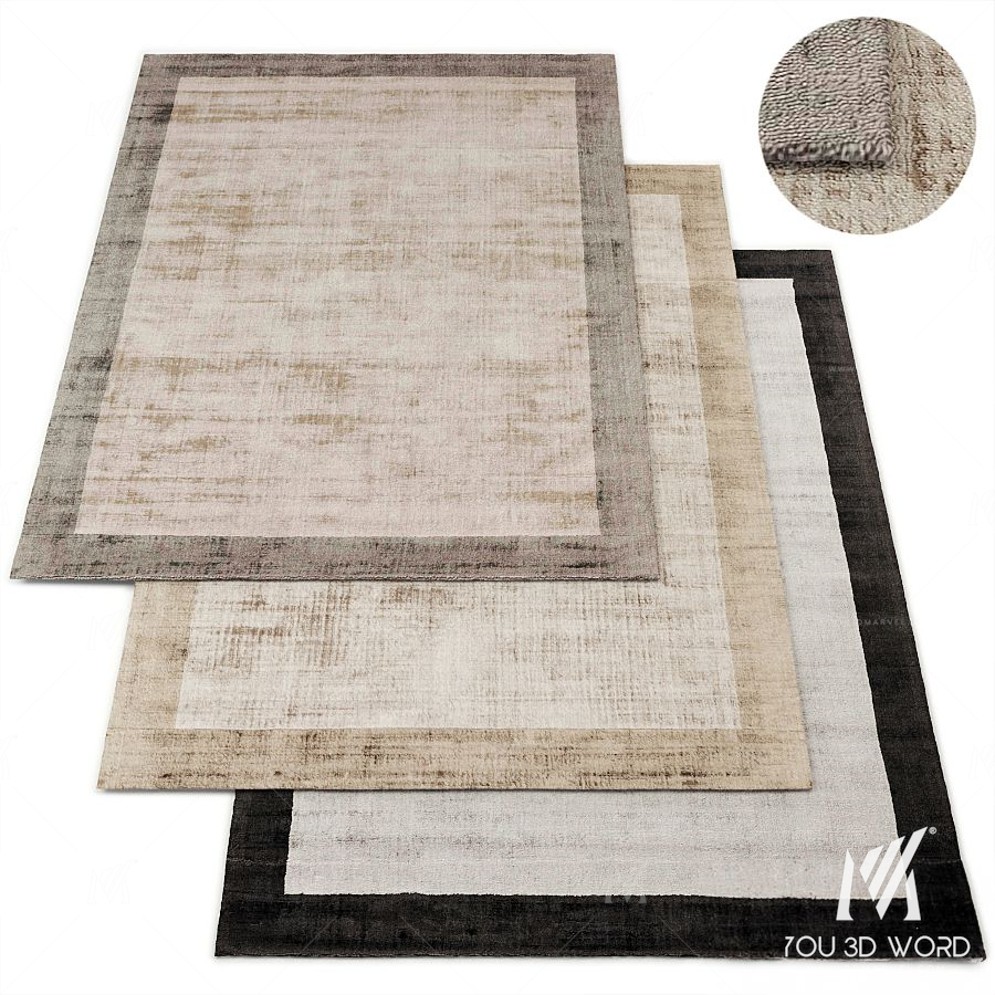 Viscose Rug Nova Border Collection